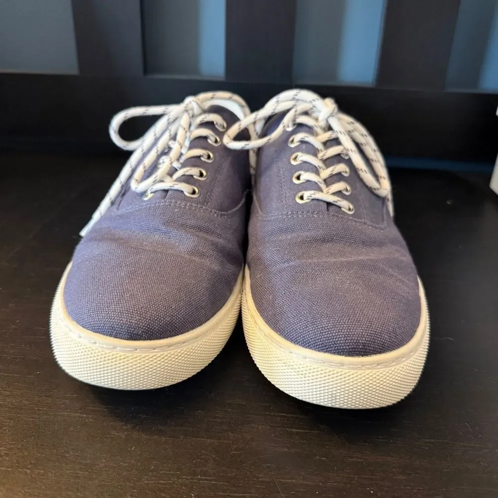 J.Crew Explorer Canvas Laced Sneaker Navy Blue Men’s Size 11.5